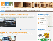 Tablet Screenshot of aer-recyclage.com